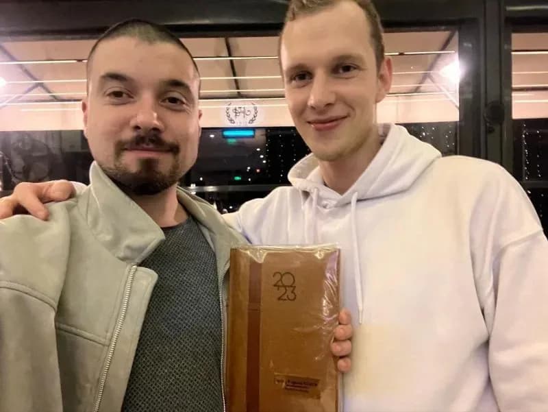 Koray Tuğberk Gübür and Pavel Klimakov together